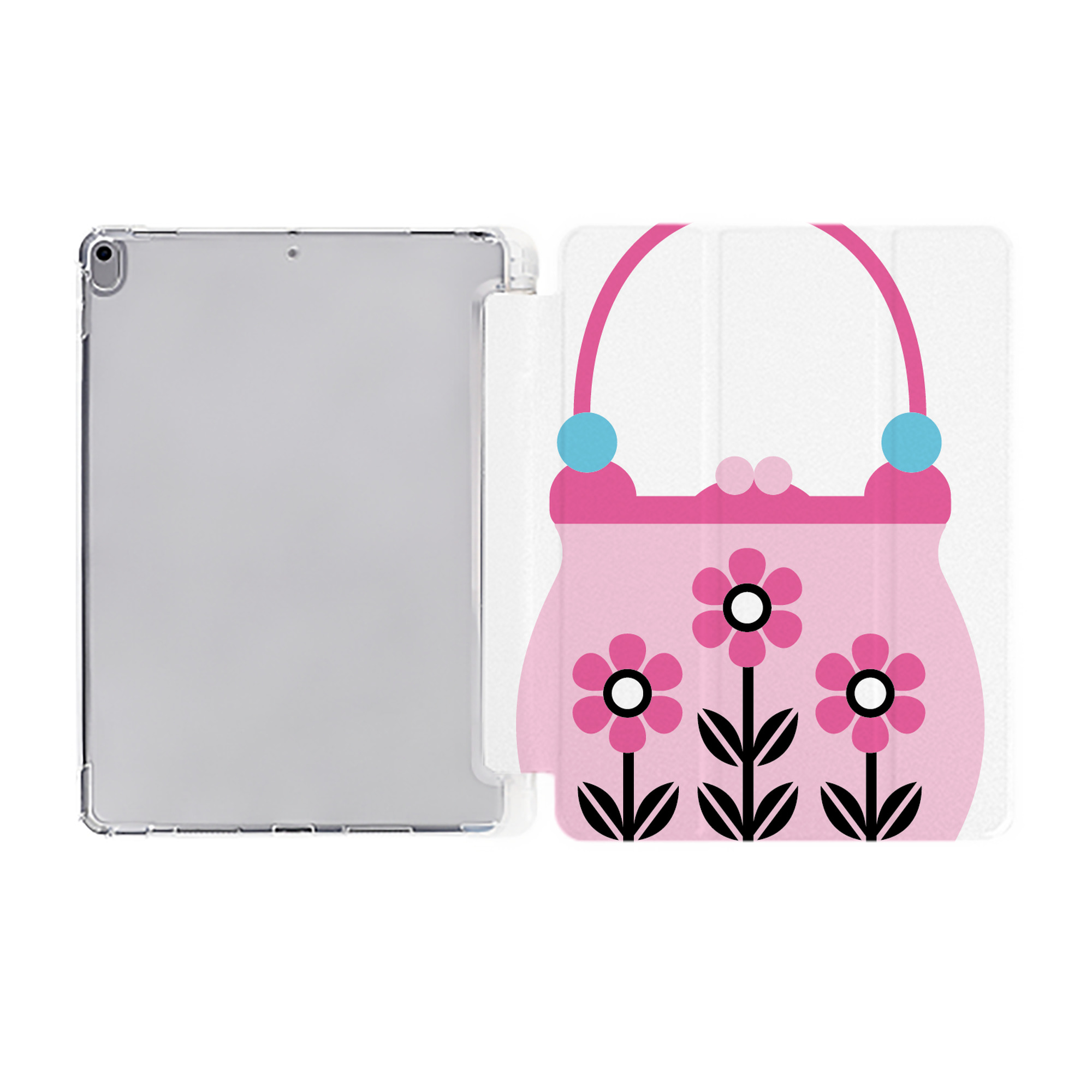 （画像用） Hello Kitty ハローキティ IPad ケース ペン収納付き 三つ折りスタンド PUレザー×シリコン 対応機種9.5/10.5/10.9インチ
